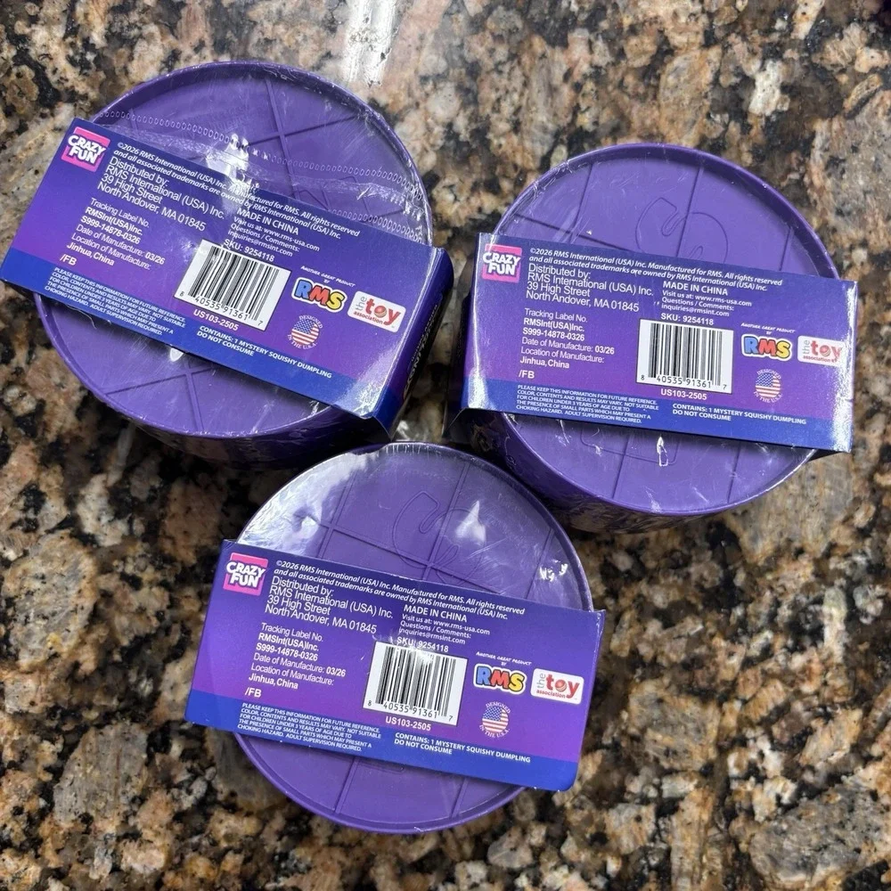 Crazy Fun The Original Mystery Dumpling Galaxy Edition Blind Pack Purple 3 lot